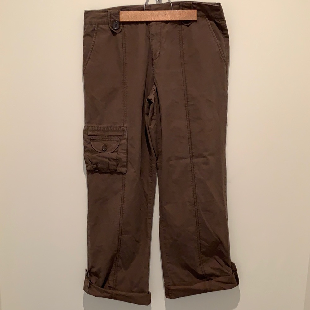 90s Y2K wide leg brown cargo pants